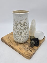 Image 1 of White Cosmos Vase Large