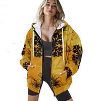 Image 1 of Women's Loose Fit Plumeria Print Jacket