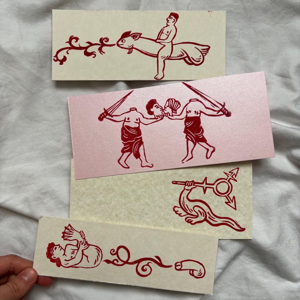 Image of Queer Medieval Marginalia Bookmarks