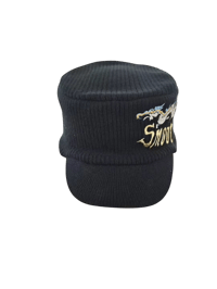Image 4 of dragon brimmed pill box beanie