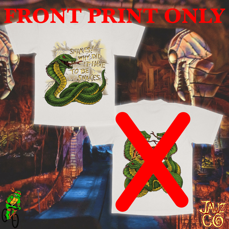 Snakes - Creme Shirt (FRONT PRINT ONLY)