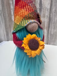 Image 2 of Harris Tweed Wee rainbow bee Gnome