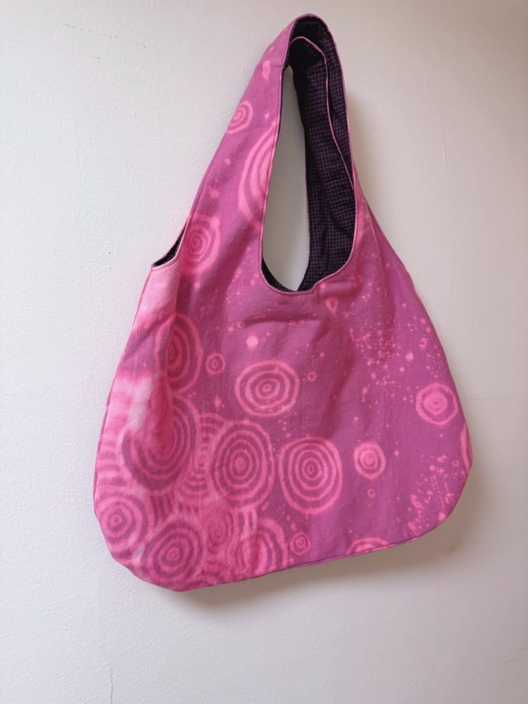 Image of Rounded Tote Bag — White Bunny