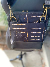 Image 3 of Issa Crossbody Navy Mudcloth Print