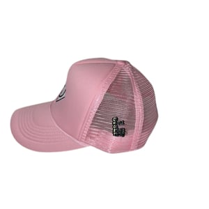 Image of Ghost Trucker Hat in Pink/White
