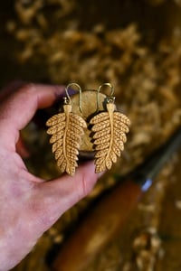 Image 1 of Fern leaf Earrings ~