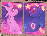 Image 1 of [PKMN] Shooting Star Eeveelutions Prints