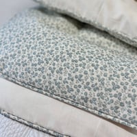 Image 3 of IN STOCK - Namay Samay 'Viha' in 'Dove' Linen Mini Eiderdown