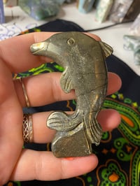 Image 2 of Pyrite Dolphin Carving