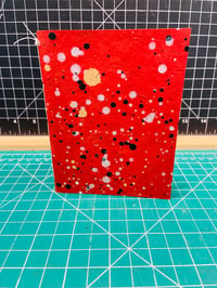 Image 1 of Pocket Journal with Red Splatter Cover