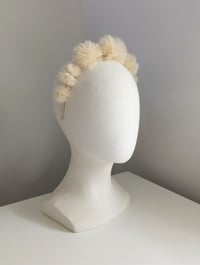Image 3 of TULLE PUFF HEADBAND : NATURAL