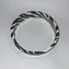 Flat Zebra Bangle