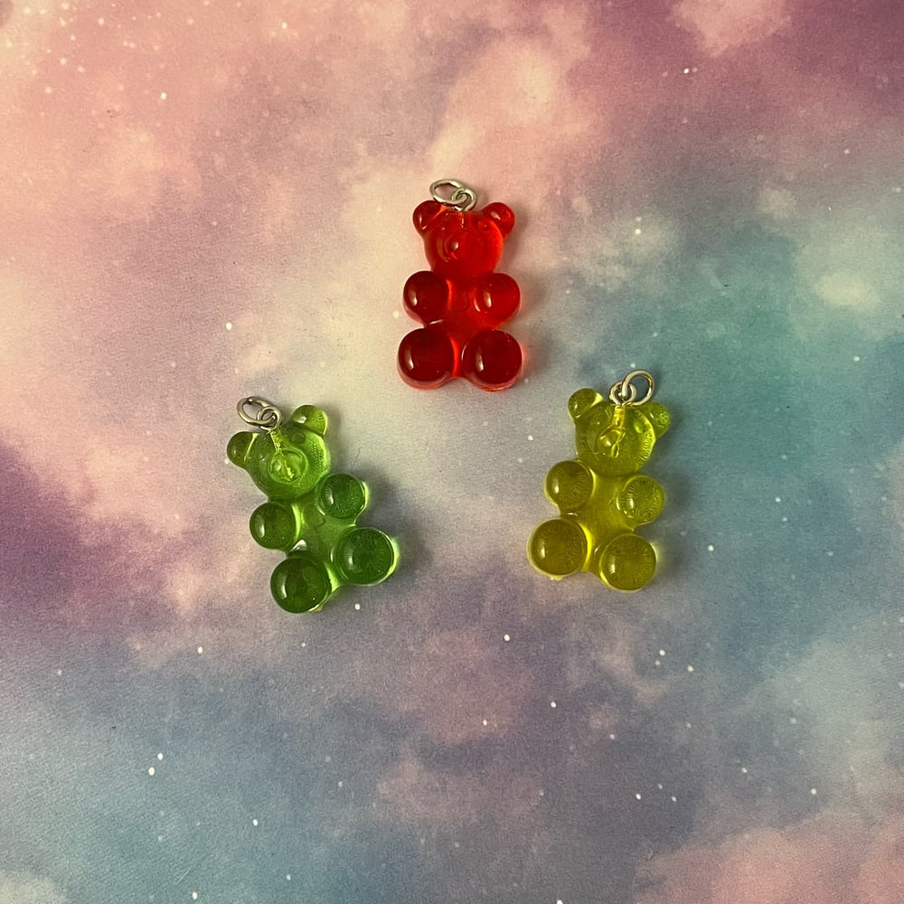 Image of Large Gummy Bear Charms 3pc