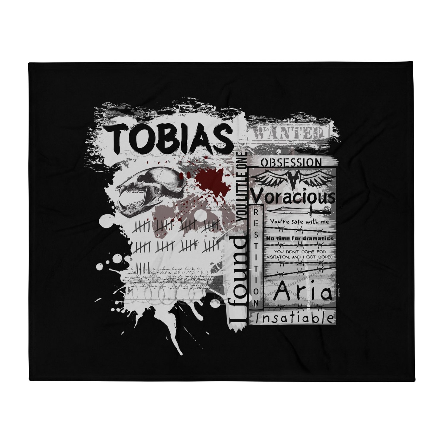 Image of Officially licensed edge of darkness Tobias Throw Blanket