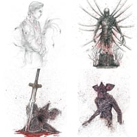 Image 1 of Stranger Things Villains Signed Art Prints
