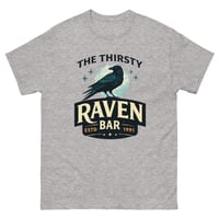 Image 5 of Thirsty Raven Bar T-Shirt – Vintage Moody Raven Tavern Graphic Unisex Tee