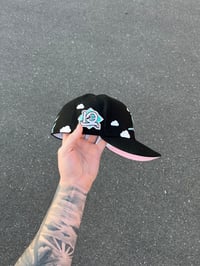 Image 5 of PINK BRIM PARTLY CLOUDY TAMPA DEVIL RAYS CUSTOM FITTED CAP
