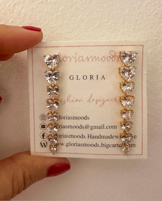 Image of ORECCHINI CUORI ZIRCONI