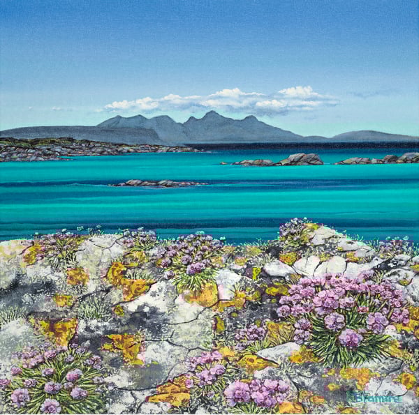 Image of Arisaig sea pinks print