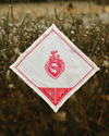Sacred Heart Embroidered Doily 