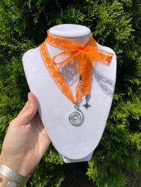 Image 2 of spiral ribbon necklaces
