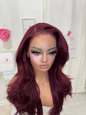 Image of Burgundy free part luxury (ready to ship)