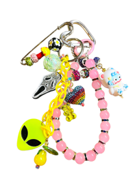 Image 1 of Pink Lemonade Keychain/wristlet 