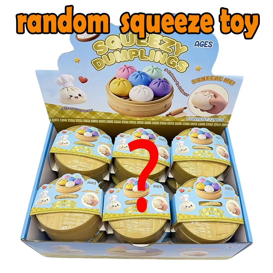 Image of Blind box Colorful Simulated Dumpling Squishy Relaxing Relieve Anxiety Antistress Enhance Happiness 