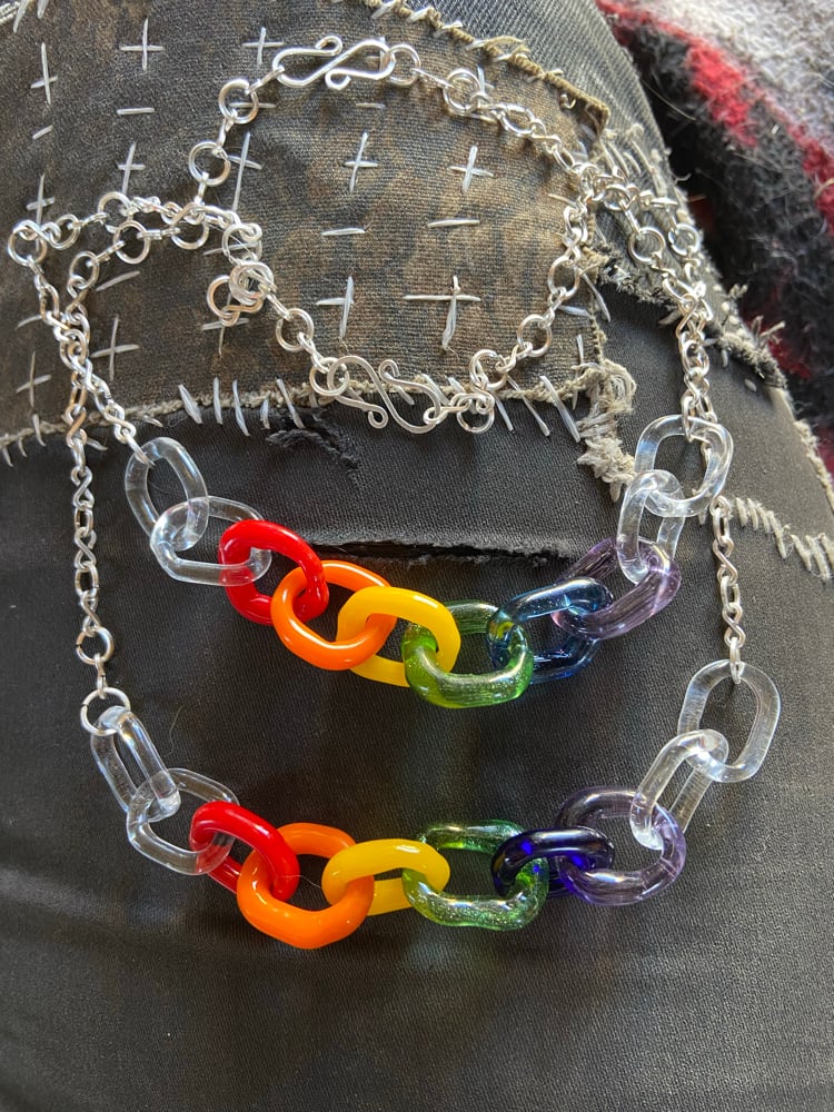 Image of Rainbow chain link 