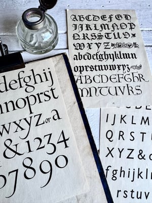 Image of Trio of Alphabet plates #3