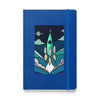 Image 5 of Retro Rocket to the Stars Hardcover bound notebook