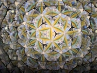 Image 5 of 🔮 Marblescope -4” Yellow-  Handmade Stained Glass Kaleidoscope 🌈
