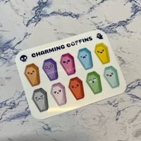 Image 1 of Charming Coffins Sticker Sheet