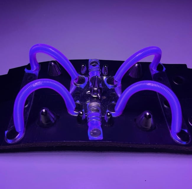 electro leather cuff