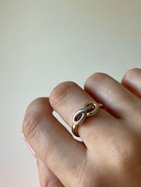 Image 2 of Infinity 14ct ring 