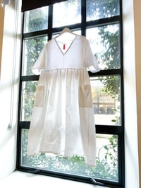 Image 1 of Holly Stalder Vintage Cotton Tablecloth Dress 