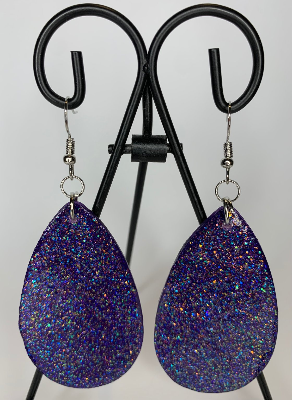 Image of "Purple" Glitter Earrings