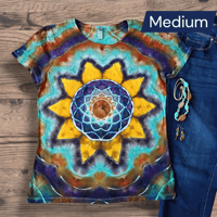 Image 1 of Medium Sunflower ice dye 
