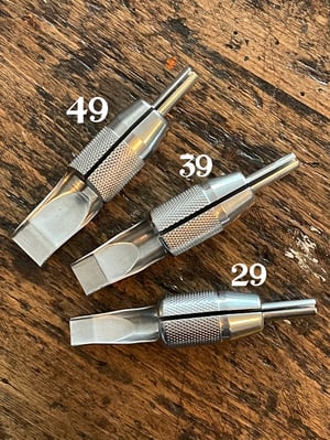 Image of 49/39/29 Heavy Blackwork Magnum Needle Steel Grips