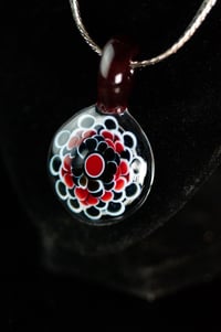 Image 2 of Galaxy and Red Dotstack Pendant 