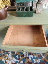 Image 3 of Buffet parisien patiné vert de gris 