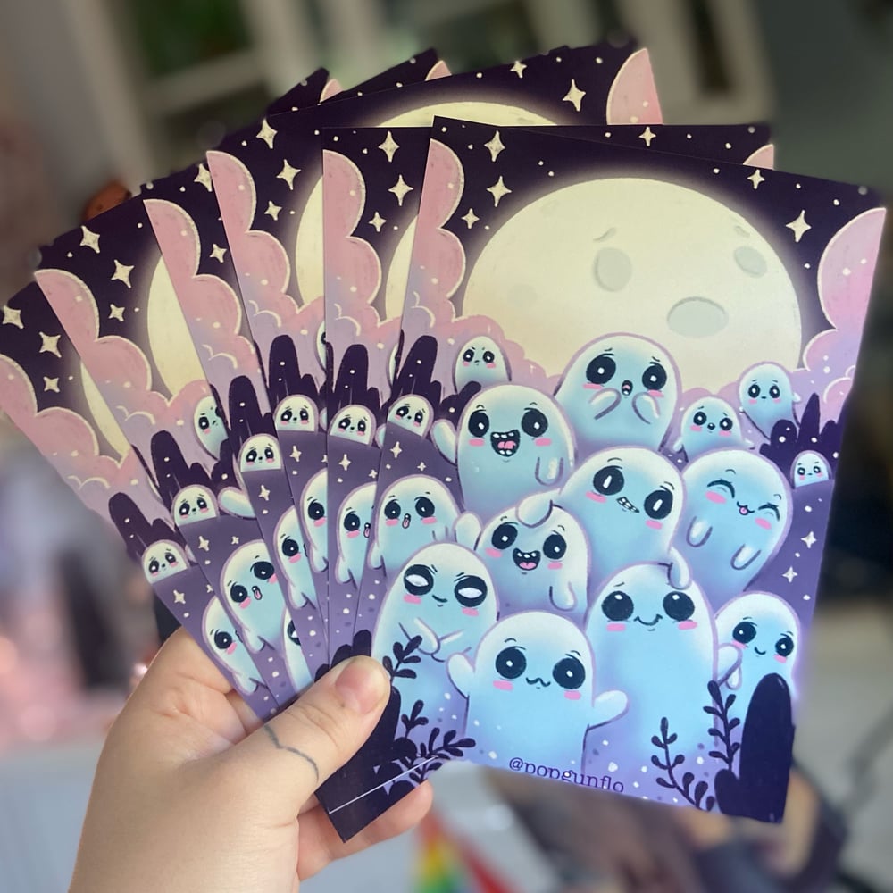 Ghost Moon Mini Print