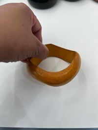 Image 1 of craved wooden bangle 