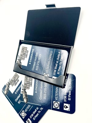 Image of Stainless steel business card holder 