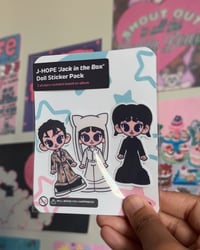 j-hope  'jack in the box' fashion doll sticker pack.