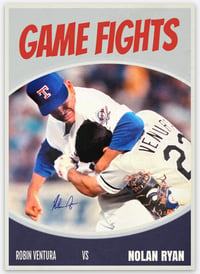Image 1 of Game Fights Card #2 Nolan Ryan vs Ryan Ventura