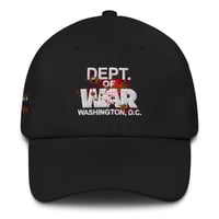 Image 1 of DEPT of WAR Dad hat 1