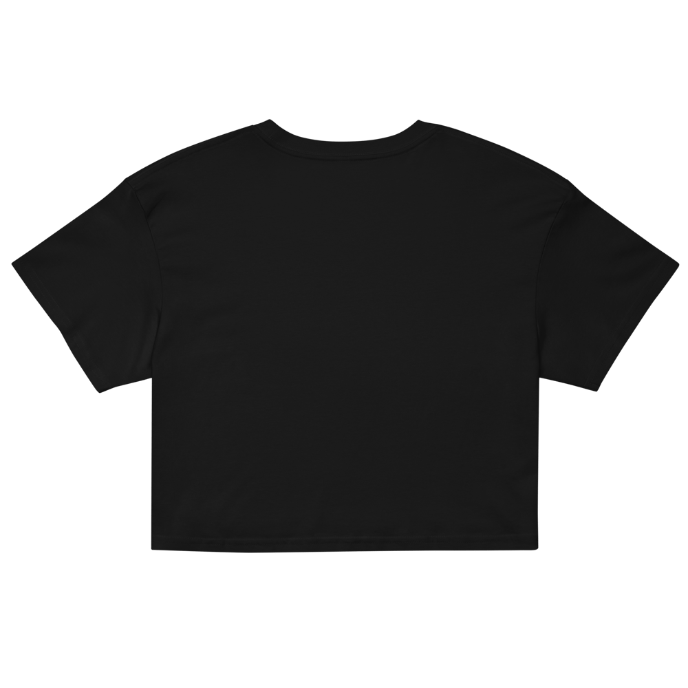 Universe Makes Wishes Crop Top  - Black