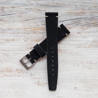 Image 3 of 19mm Black Suede Strap