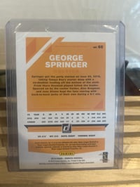 Image 2 of donruss holo george springer 303/468